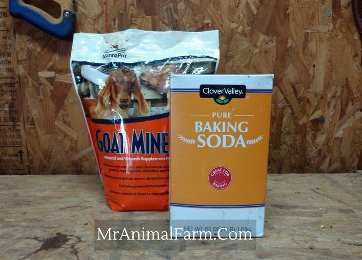 Goat minerals and baking soda