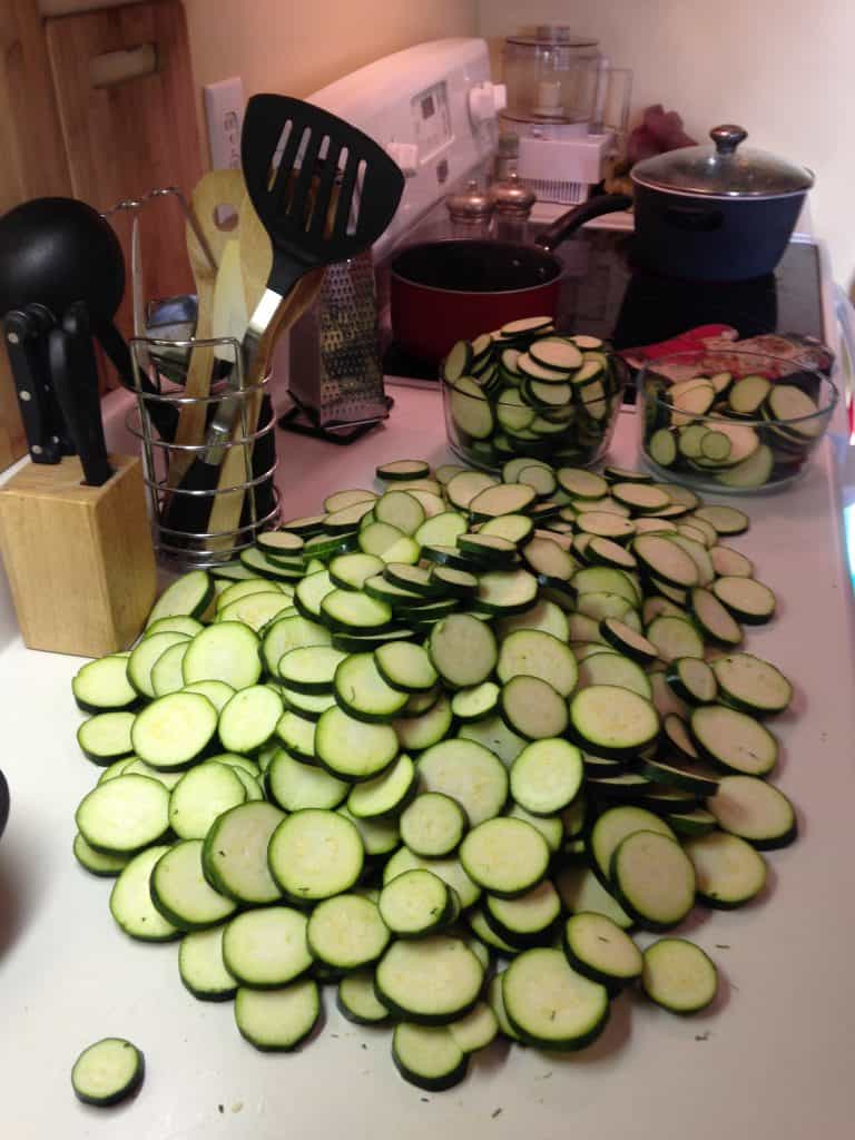 freezing zucchini