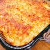 close up of cooked hash brown casserole