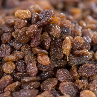 closeup of raisins