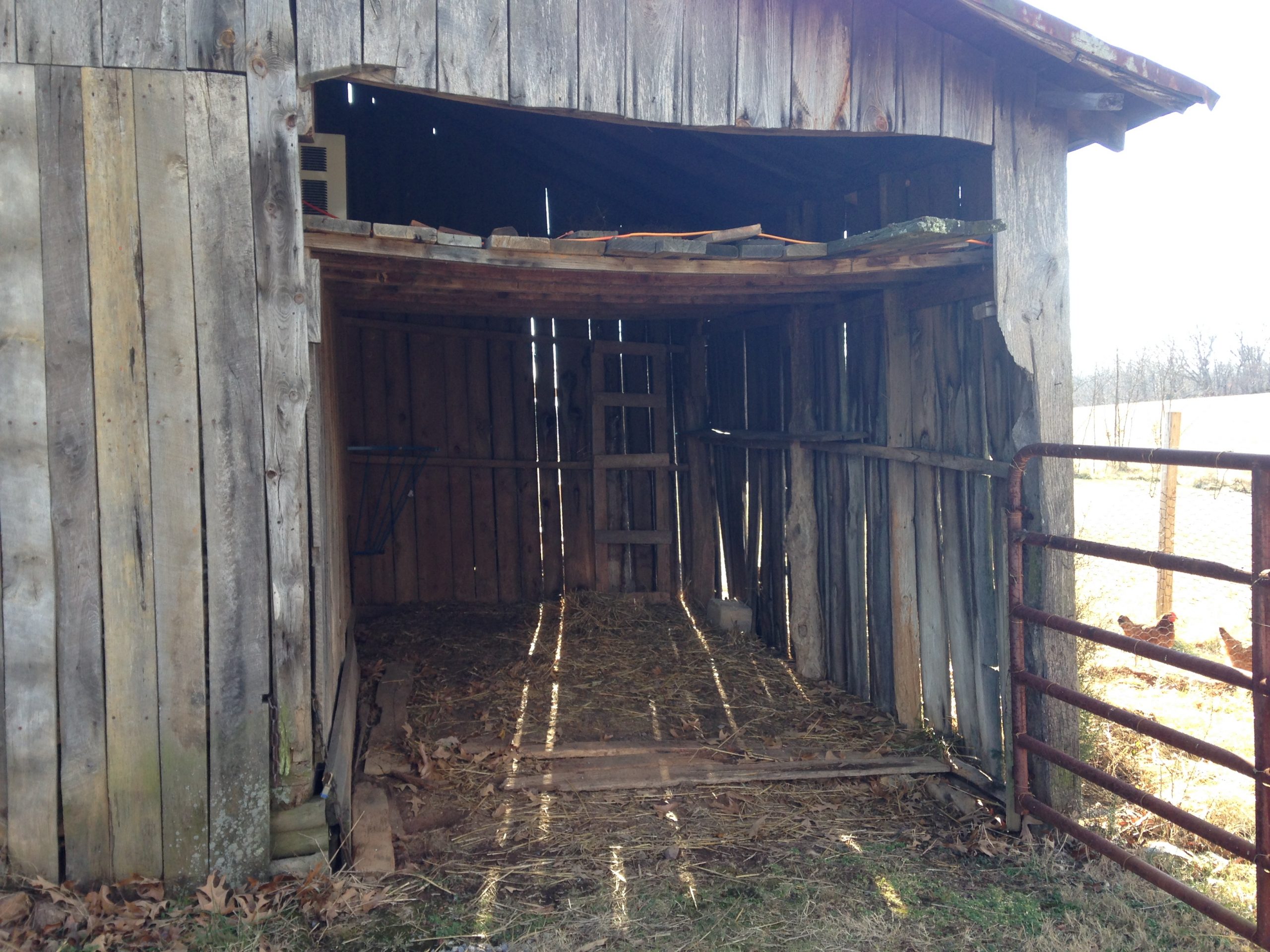 old goat stall