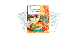 freezing food cheat sheet pages