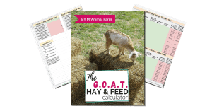 pages from goat hay and feed calculators